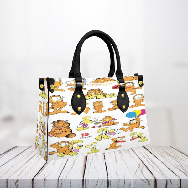 Garfield Leather Bag,Alice in wonderland Lovers HandBag,Garfield Women Bags And Purse,Women Leather Bag,Shopping Bag,Cartoon Fans Handbag - 2.jpg