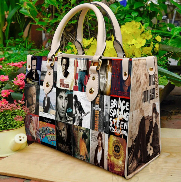 Bruce Springteen Music Premium Leather Bag,Bruce Springteen Lovers Handbag,Bruce Springteen Bags And Purses,Woman Handbag,Custom Leather Bag - 1.jpg