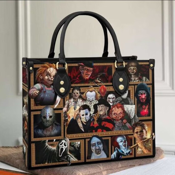 Halloween Horror Movies Characters Leather Bag, Halloween Women Bag,Halloween Women Bags and Purses ,Halloween Women Handbag,Halloween Gifts - 1.jpg