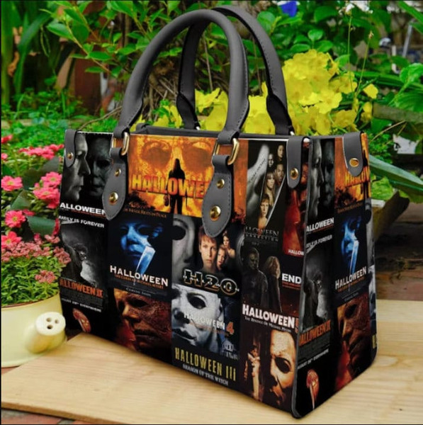 Halloween Leather Handbag, Michael Myers Handbag, Horror Movie Characters Bag, Woman Shoulder Bag,Crossbody Bag,Movie handbag,Halloween Gift - 1.jpg
