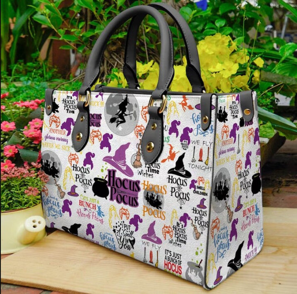 Hocus Pocus Leather Bag,Hocus Pocus Bags And Purses,Hocus Pocus Lover's Handbag,Woman Handbag, Custom Leather Bag, Handmade Bag,Shopping Bag - 2.jpg