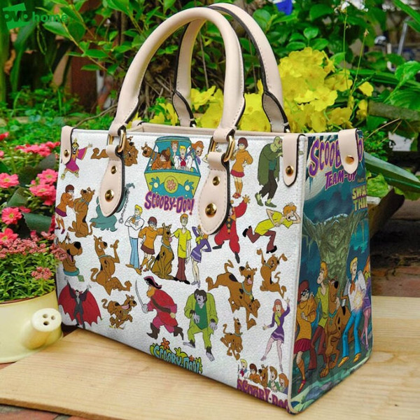 Scooby doo Leather Bag,Scooby doo Lovers Handbag,Scooby doo Women Bags And Purses,Handmade Bag,Custom Leather Bag,Woman Handbag,Shopping Bag - 1.jpg