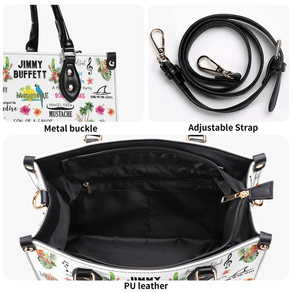 Jimmy buffett Music Leather Bags, Jimmy buffett Women Bag And Purses, Jimmy buffett Lover's Handbag, Custom Leather Bags, Women Handbag - 3.jpg
