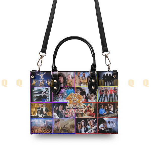 Queen Band Leather HandBag, Queen Handbag, Music Band Handbag, Gift for fan, Handmade Bag, Custom Bag, Vintage Bags, Woman Shoulder - 4.jpg