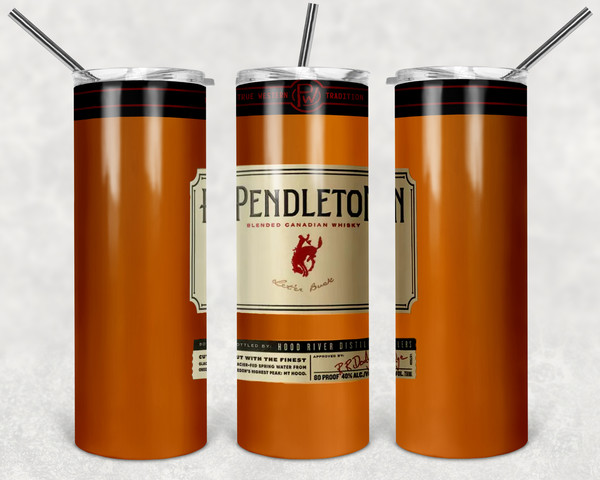 Pendleton Whisky Bottle Tumbler PNG - Drink tumbler design