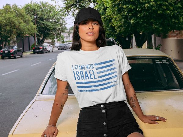 Israel Shirt Stand With Israel, Jewish Shirt, Israeli Tee, Hebrew T-Shirt, Jewish Gift, Jewish T-Shirt, Free Palestine Shirt Under Attack.png