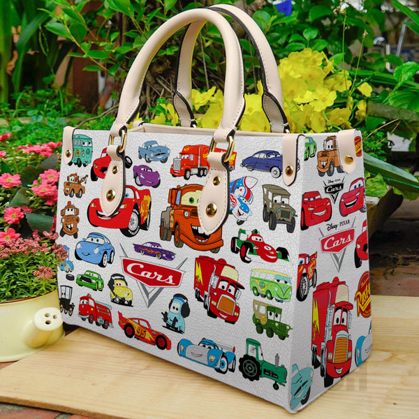 Vintage Disney Cars Bag, Disney Car Pixar shirt gift, Disney cars bag and handbag - 1.jpg