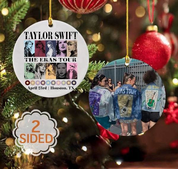 Personalized TS The Eras Tour Ornament, Custom Swiftie Fan Gifts 2023 Christmas, Ceramic Ornament Gift for Swiftie Mom, Fans Gifts Taylor - 6.jpg