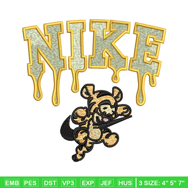 Nike x tigger embroidery design, Pooh embroidery, Nike design, Embroidery shirt, Embroidery file, Digital download.jpg