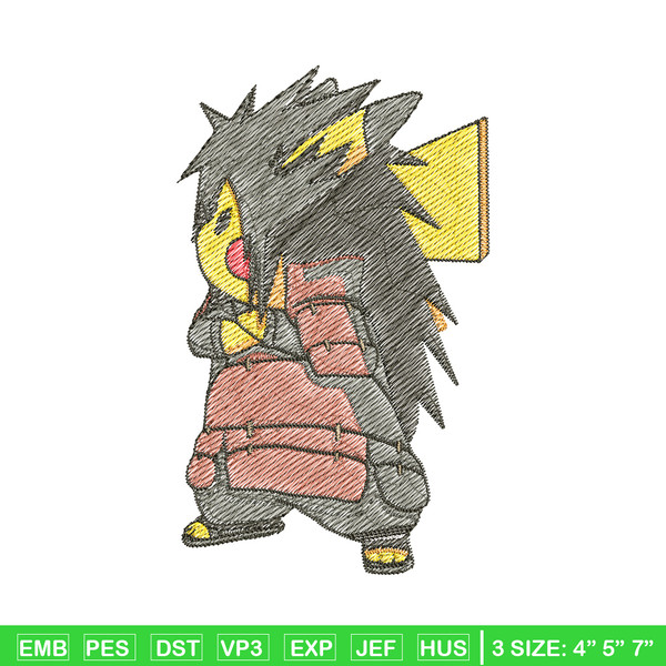 Pikachu madara embroidery design, Pokemon embroidery, Anime design, Embroidery file, Digital download, Embroidery shirt.jpg