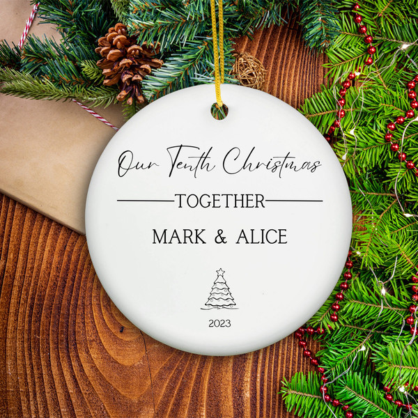 Our First Christmas Together Ornament, First Christmas in Home, New Home Gift For Christmas , New House Ornament Gift, Couple Ornament Gift - 1.jpg