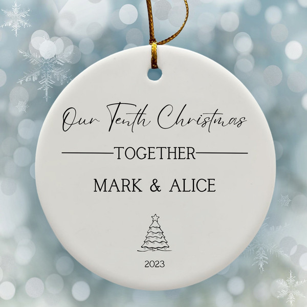 Our First Christmas Together Ornament, First Christmas in Home, New Home Gift For Christmas , New House Ornament Gift, Couple Ornament Gift - 3.jpg