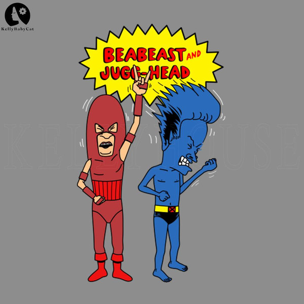 KLA50-Beabeast and Jugg head Funny Mutant Superhero Villain 90s Cartoon, Cartoon PNG.jpg