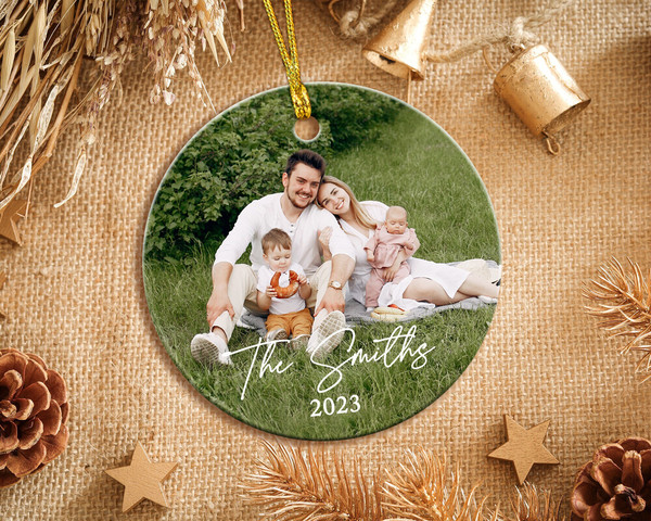 Custom Family Ornament, Custom Photo Ornament, Family Picture Ornament, 2023 Christmas Ornament, Couple Ornament, Family Christmas Ornament - 2.jpg