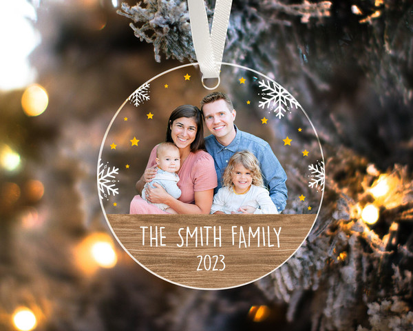 Custom Family Ornament, Custom Photo Ornament, Family Portrait Ornament, Family Photo Ornament, 2023 Christmas Ornament, Family Picture Gift - 2.jpg