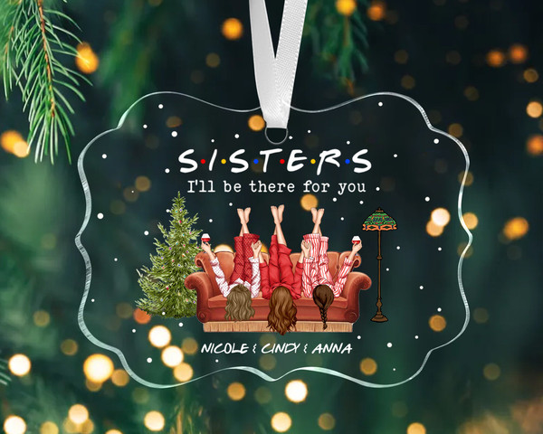 Custom Sisters Ornament, Christmas Gift for Sisters, Siblings Ornament, Sister Christmas Ornament, Sister Christmas Gifts, Soul Sister Gifts - 10.jpg