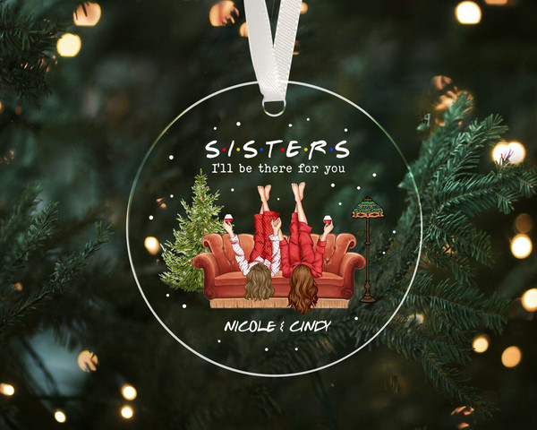 Custom Sisters Ornament, Christmas Gift for Sisters, Siblings Ornament, Sister Christmas Ornament, Sister Christmas Gifts, Soul Sister Gifts - 5.jpg