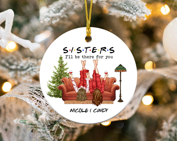 Custom Sisters Ornament, Christmas Gift for Sisters, Siblings Ornament, Sister Christmas Ornament, Sister Christmas Gifts, Soul Sister Gifts - 6.jpg