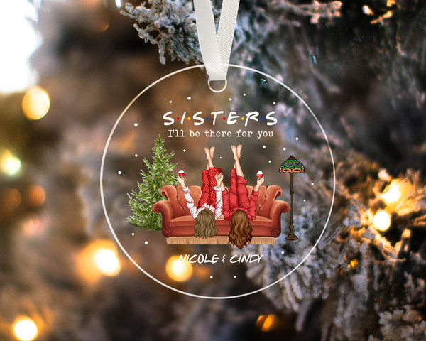 Custom Sisters Ornament, Christmas Gift for Sisters, Siblings Ornament, Sister Christmas Ornament, Sister Christmas Gifts, Soul Sister Gifts - 7.jpg