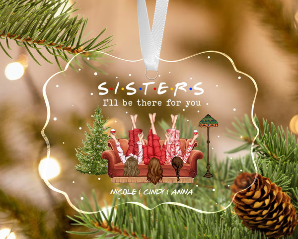 Custom Sisters Ornament, Christmas Gift for Sisters, Siblings Ornament, Sister Christmas Ornament, Sister Christmas Gifts, Soul Sister Gifts - 9.jpg