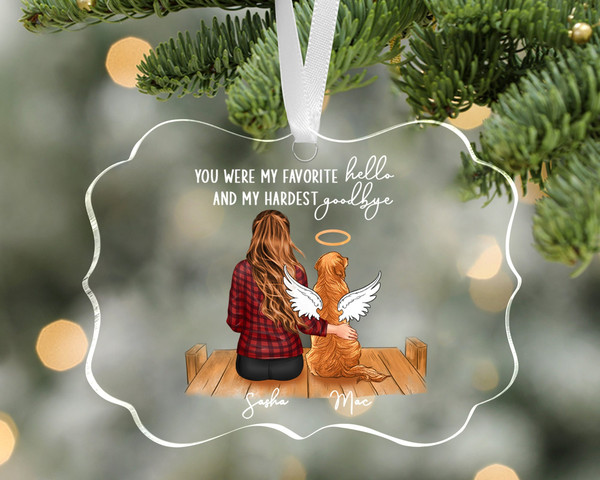 Dog Memorial Ornament, Pet Memorial Ornament, Custom Dog Ornament, Pet Sympathy Gifts, Pet Remembrance Gifts, Dog Mom Gifts, Christmas Gifts - 1.jpg