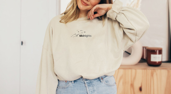 Midnights Crewneck Sweatshirt, Taylor Merch, Gift for Swifties, Vintage clothing.jpg