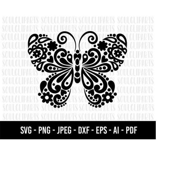 COD300-Butterfly svg/ butterfly clipart/Boho svg clipart/Boh - Inspire ...