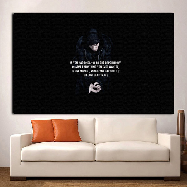 Poster Eminem - b&w, Wall Art, Gifts & Merchandise