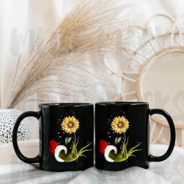 Grinch Mug, The Grinch Sunflower Christmas, The Grinch Coffe - Inspire  Uplift