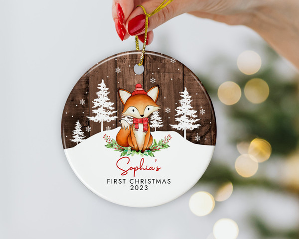 Custom Baby First Christmas Ornament, Personalized Baby's 1st Christmas Ornament, New Baby Gifts, Baby Keepsake Ornament, Xmas Family Gifts - 6.jpg