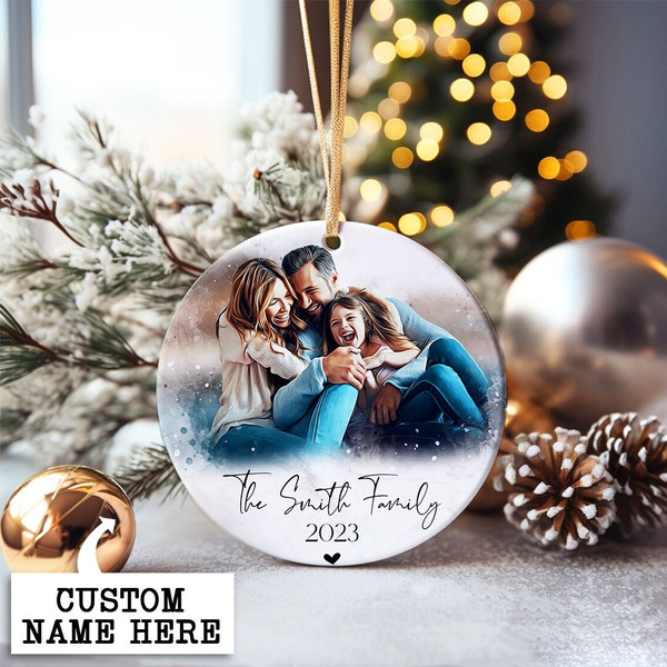 Personalized Family Picture Ornament, Christmas Gift, Custom Photo Ornament, Personalized Family Christmas Ornament, Family Ornament - 2.jpg