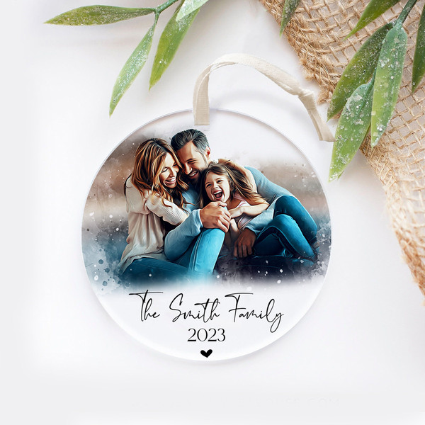 Personalized Family Picture Ornament, Christmas Gift, Custom Photo Ornament, Personalized Family Christmas Ornament, Family Ornament - 3.jpg