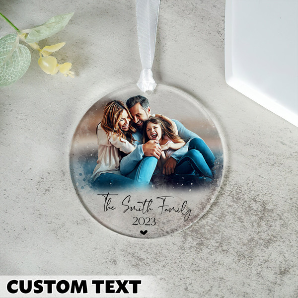 Personalized Family Picture Ornament, Christmas Gift, Custom Photo Ornament, Personalized Family Christmas Ornament, Family Ornament - 8.jpg