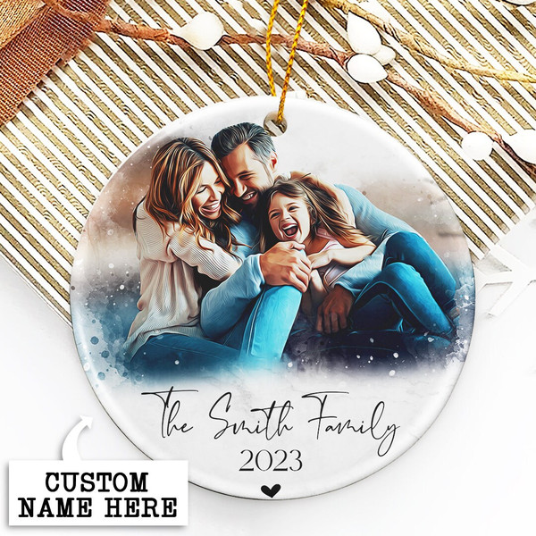Personalized Family Picture Ornament, Christmas Gift, Custom Photo Ornament, Personalized Family Christmas Ornament, Family Ornament - 9.jpg