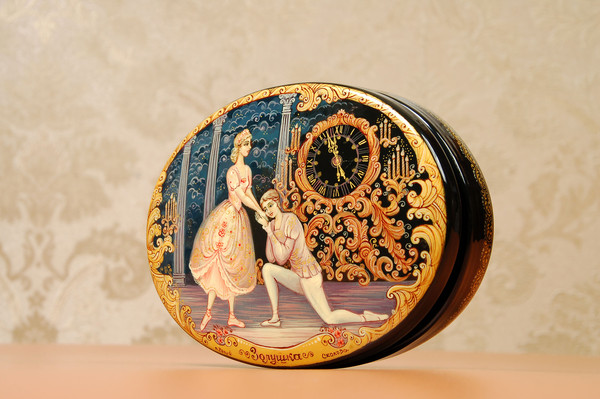 Cinderella ballet jewelry box
