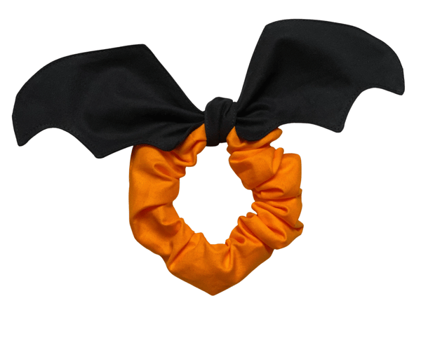 Halloween-bat-wings-scrunchie-hair-tie-goth-accessory-girls-women-Halloween-party-favor-orange.png