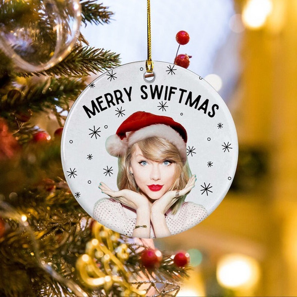 Official Taylor Swift The Eras Tour Ornament Christmas Shape