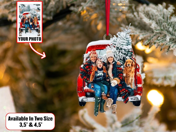 Custom Family Photo Christmas Ornament, Custom Family Portrait Ornament, Custom Shape Ornament, Photo Ornament, Christmas 2023 Gifts - 3.jpg