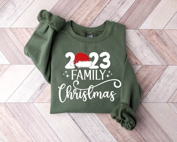 Family Christmas 2023 Sweatshirt, Christmas Family Shirt, Matching Christmas Santa Shirts, Christmas Gifts For Family, Christmas Party Shirt - 2.jpg