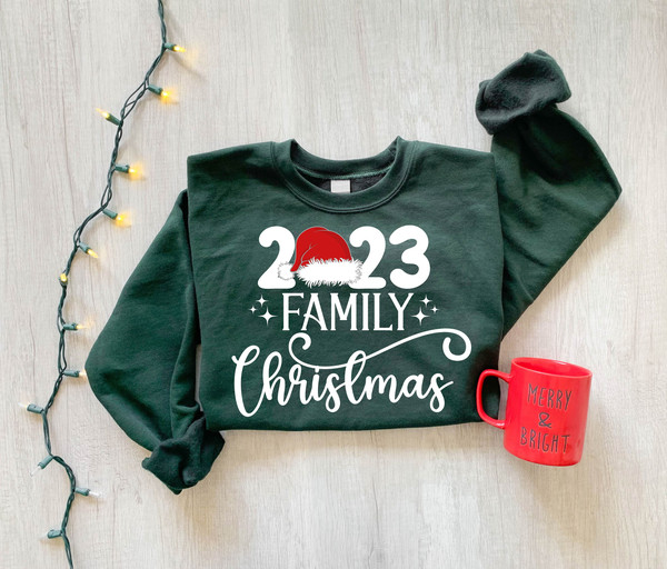Family Christmas 2023 Sweatshirt, Christmas Family Shirt, Matching Christmas Santa Shirts, Christmas Gifts For Family, Christmas Party Shirt - 4.jpg