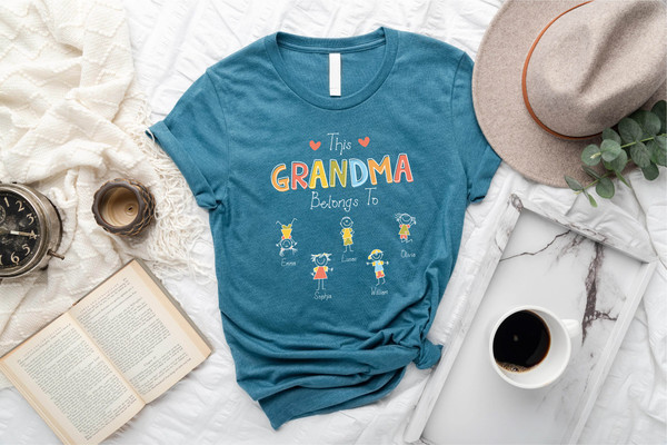 Personalize Grandma Gift Shirt, Custom Grandma Grandchildren Gift, Nana Shirt, Gift for Grandmother, Mothers Day Gift, Cute Mom Shirt - 7.jpg
