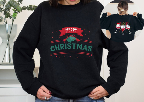 Merry Christmas Hoodie and Sweatshirt, Cheers Christmas Sweatshirt, Christmas Hoodie, Unisex Oversized Hoodie, New Year Sweater, Xmas Hoodie - 2.jpg