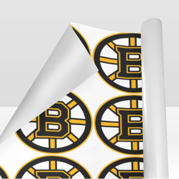 Boston Bruins Gift Wrapping Paper.png