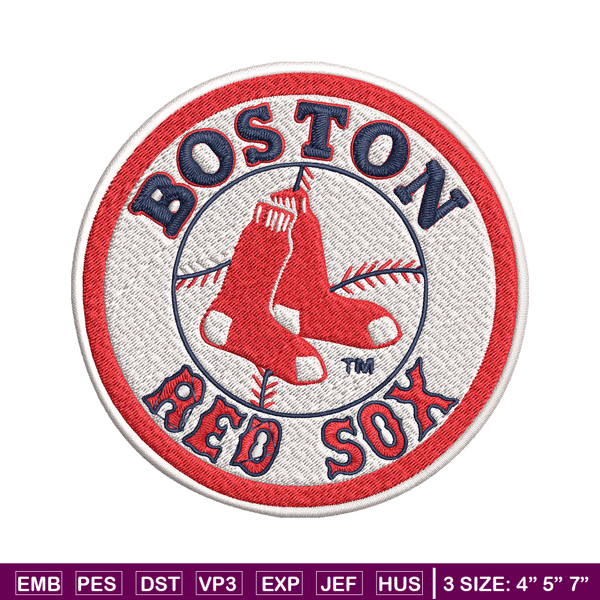 Boston Red Sox Embroidery Design, Logo Embroidery, MLB Embroidery, Embroidery File, Logo shirt, Digital download..jpg