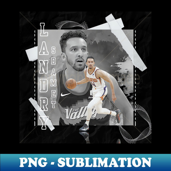 MX-20231027-5546_Landry Shamet Basketball Paper Poster Suns 3 5271.jpg