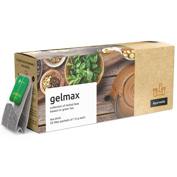 Gelmax tea with immunomodulatory and anti-parasitic properties 25pcs x 1,5g