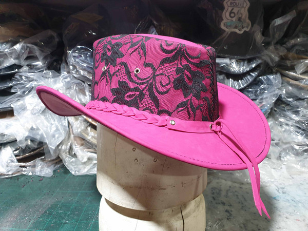 Cowgirl Pink Leather Hat (5).jpg