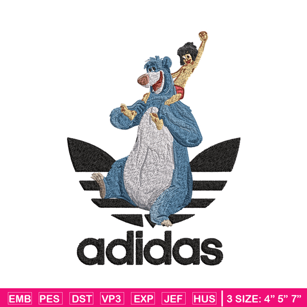 Bear adidas Embroidery Design, Adidas Embroidery, Brand Embroidery, Embroidery File,Logo shirt,Digital download.jpg