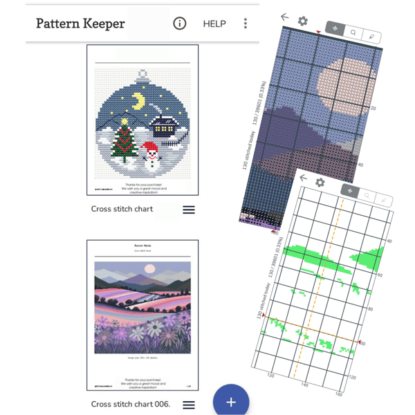 Cross stitch pattern Winter landscape (6).png