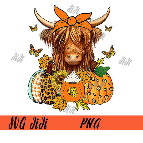 Highland-Cute-Cow-PNG,-Fall-Leaves-Pumpkins-Autumn-Thanksgiving-PNG.jpg